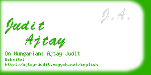 judit ajtay business card